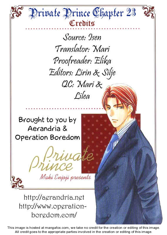Private Prince 23: Prince in the Dark at MangaFox.me