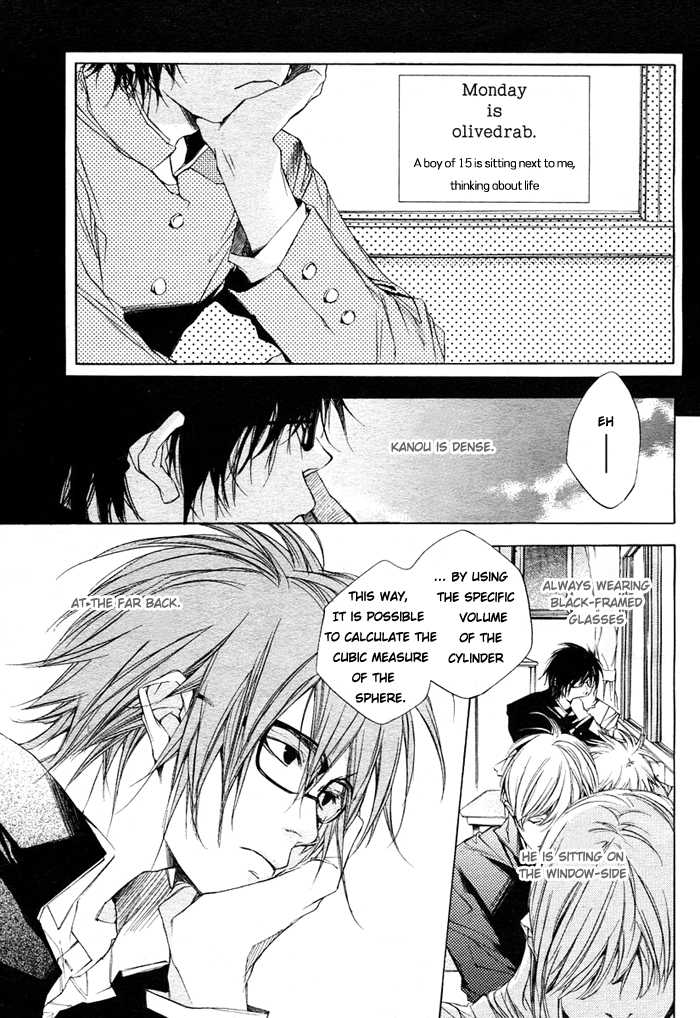 Nanairo Sekai 1: 1st week: The Glasses Thief at MangaFox.me