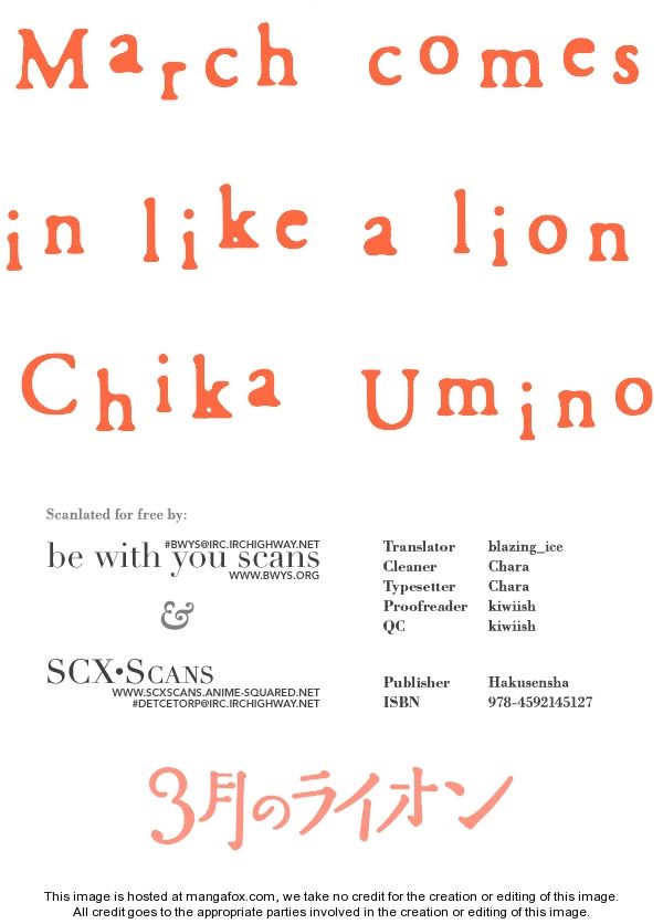 Sangatsu No Lion 20: A Gift (Part I) at MangaFox.me