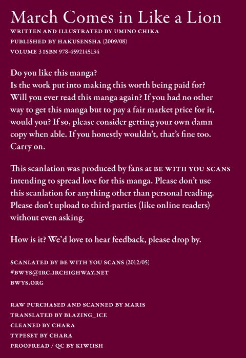 Sangatsu No Lion 22: Year Out at MangaFox.me