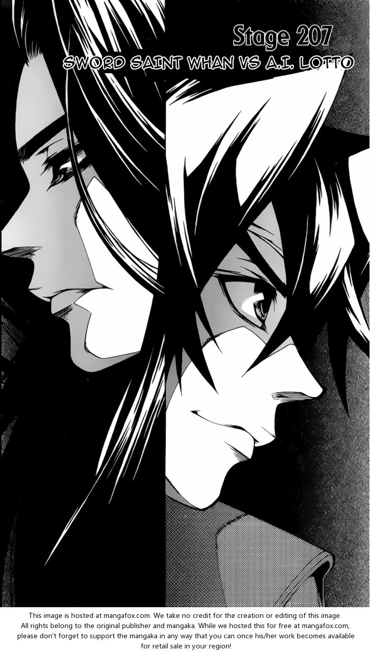 Yureka 207: Sword Saint Whan vs A.I. Lotto at MangaFox.me