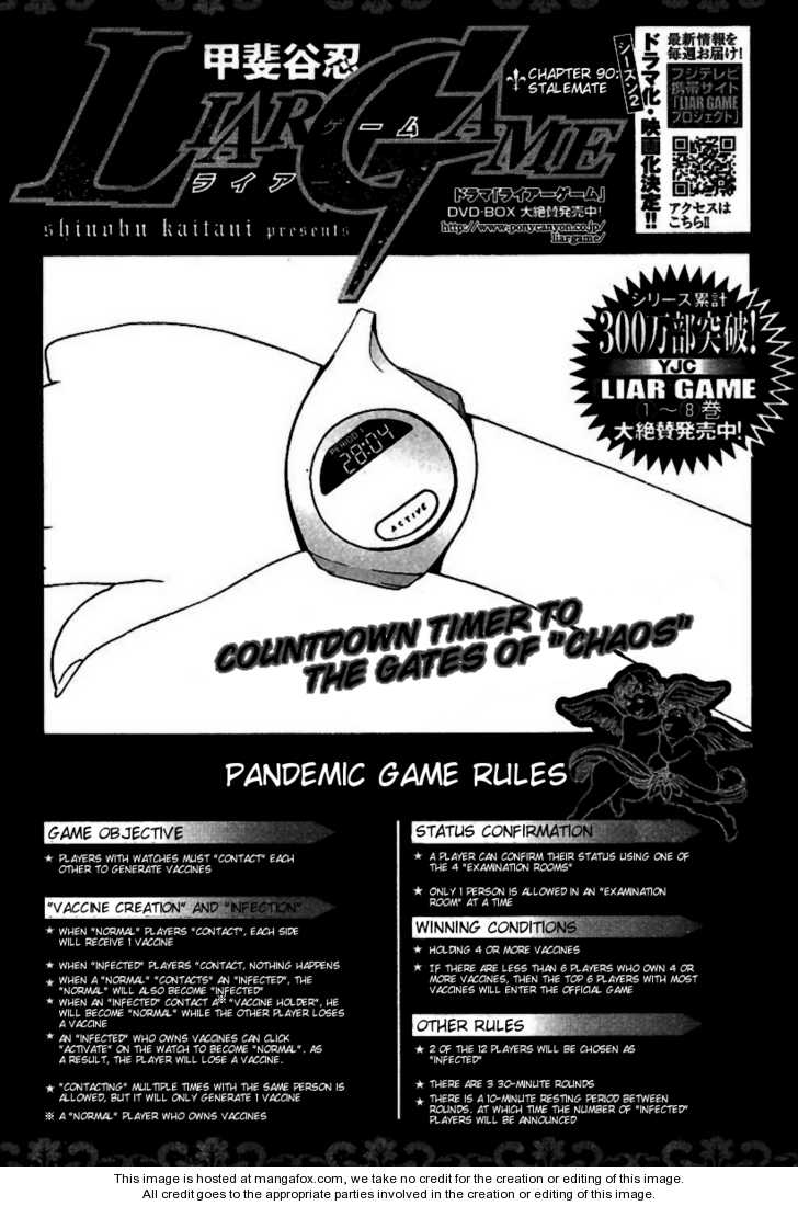 Liar Game 90: Stalemate at MangaFox.me