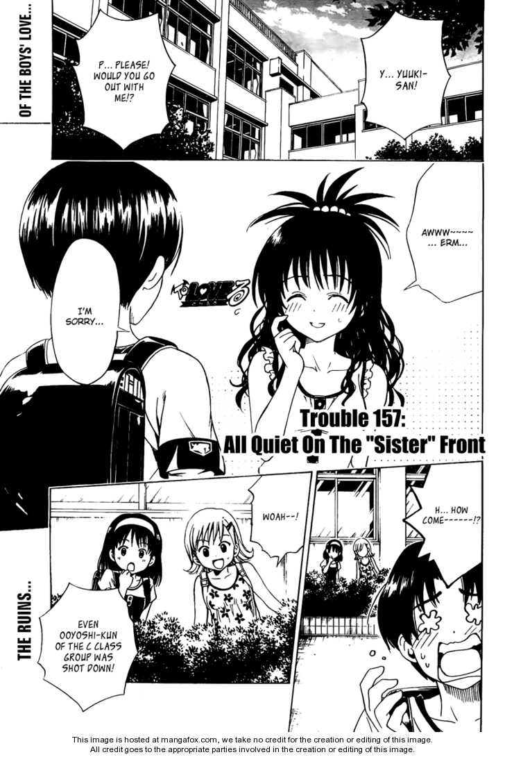 To-LOVE-Ru 157: All Quiet On The "Sister" Front at MangaFox.me