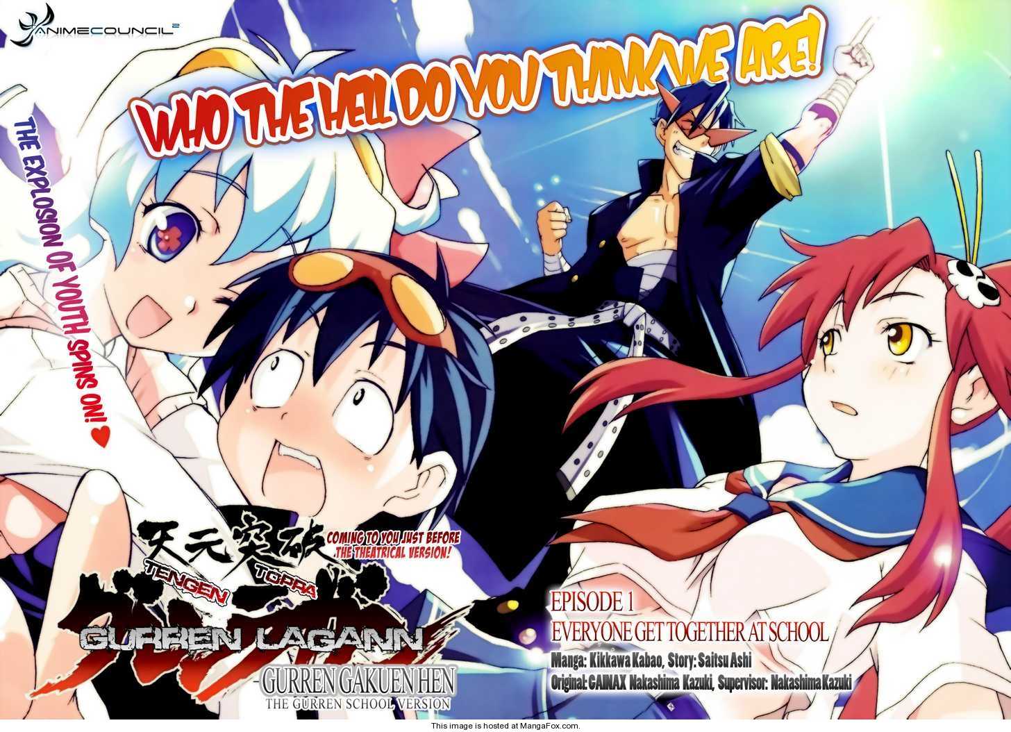 Tengen Toppa Gurren Lagann - Guren Gakuenhen 1 at MangaFox.me