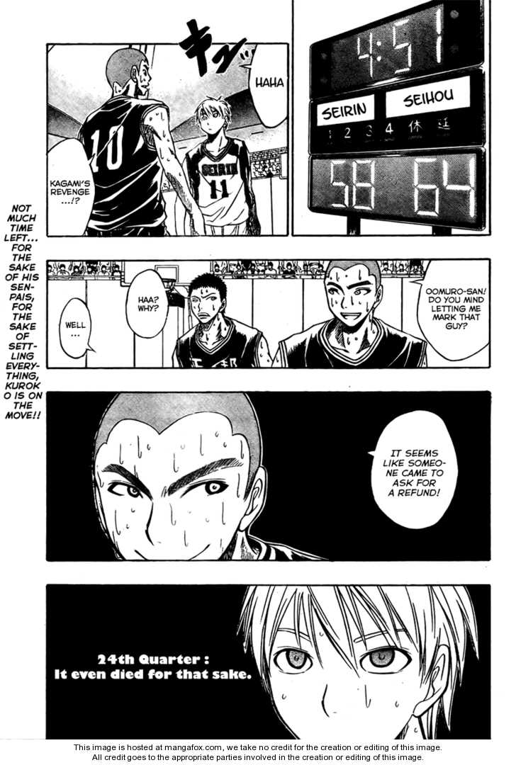 Kuroko no Basuke 24: It Even Died for that Sake at MangaFox.me