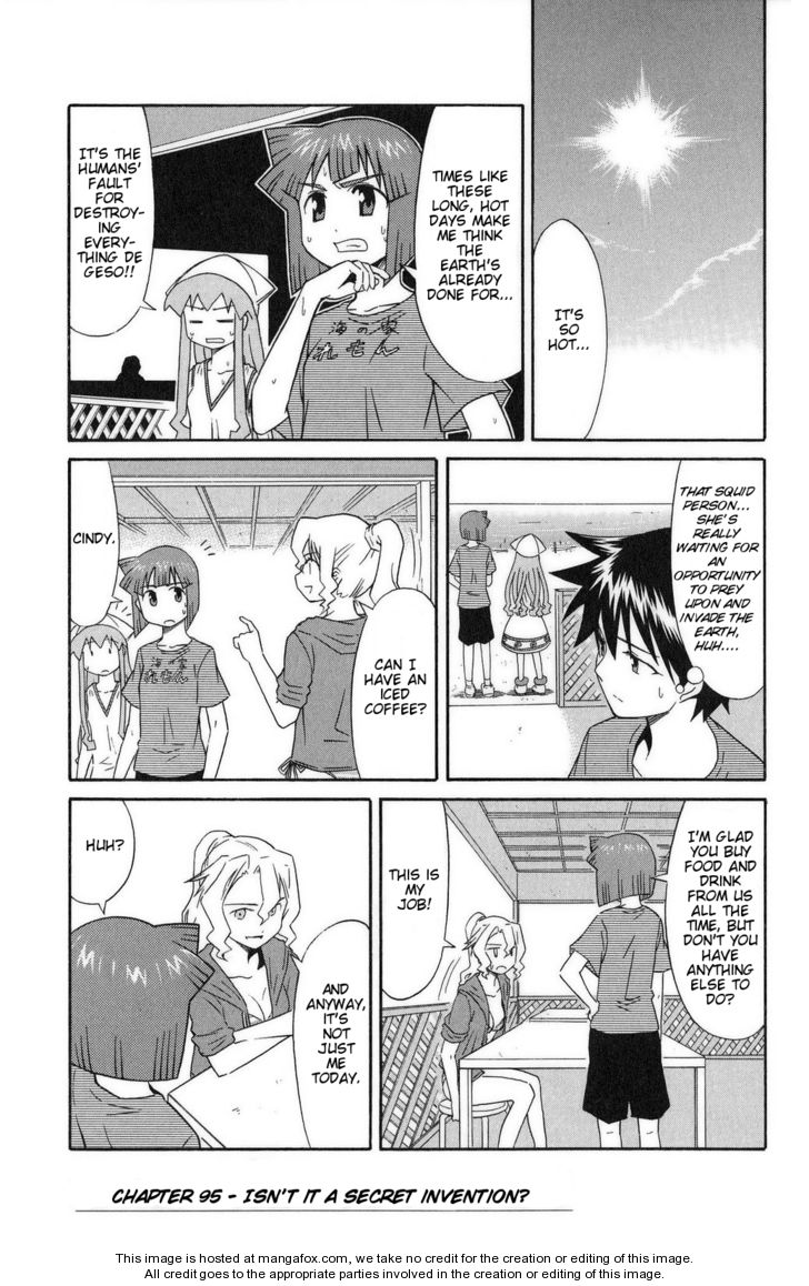 Shinryaku! Ika Musume 95: Isn't It A Secret Invention? at MangaFox.me