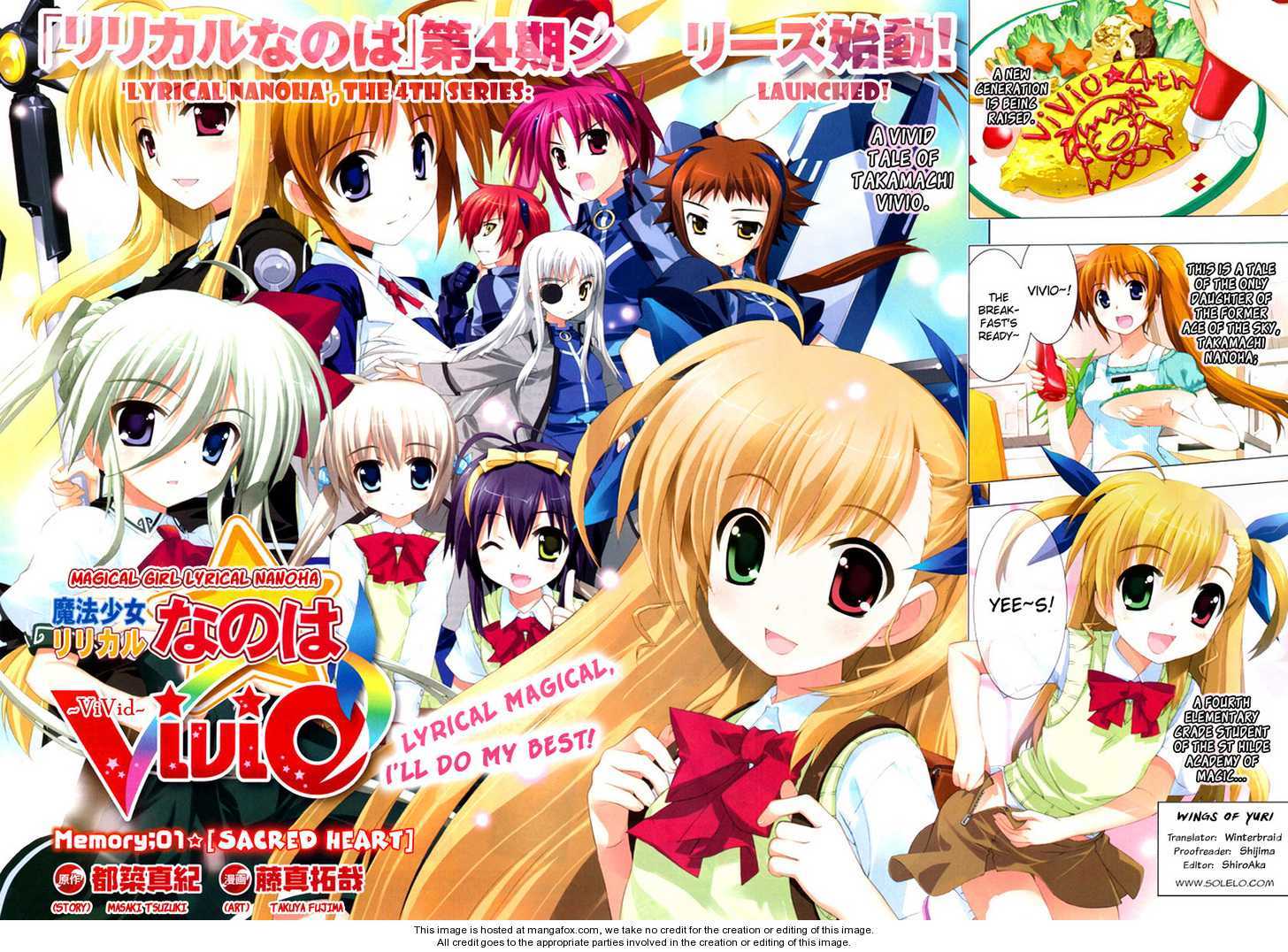 Mahou Shoujo Lyrical Nanoha Vivid 1: Sacred Heart at MangaFox.me
