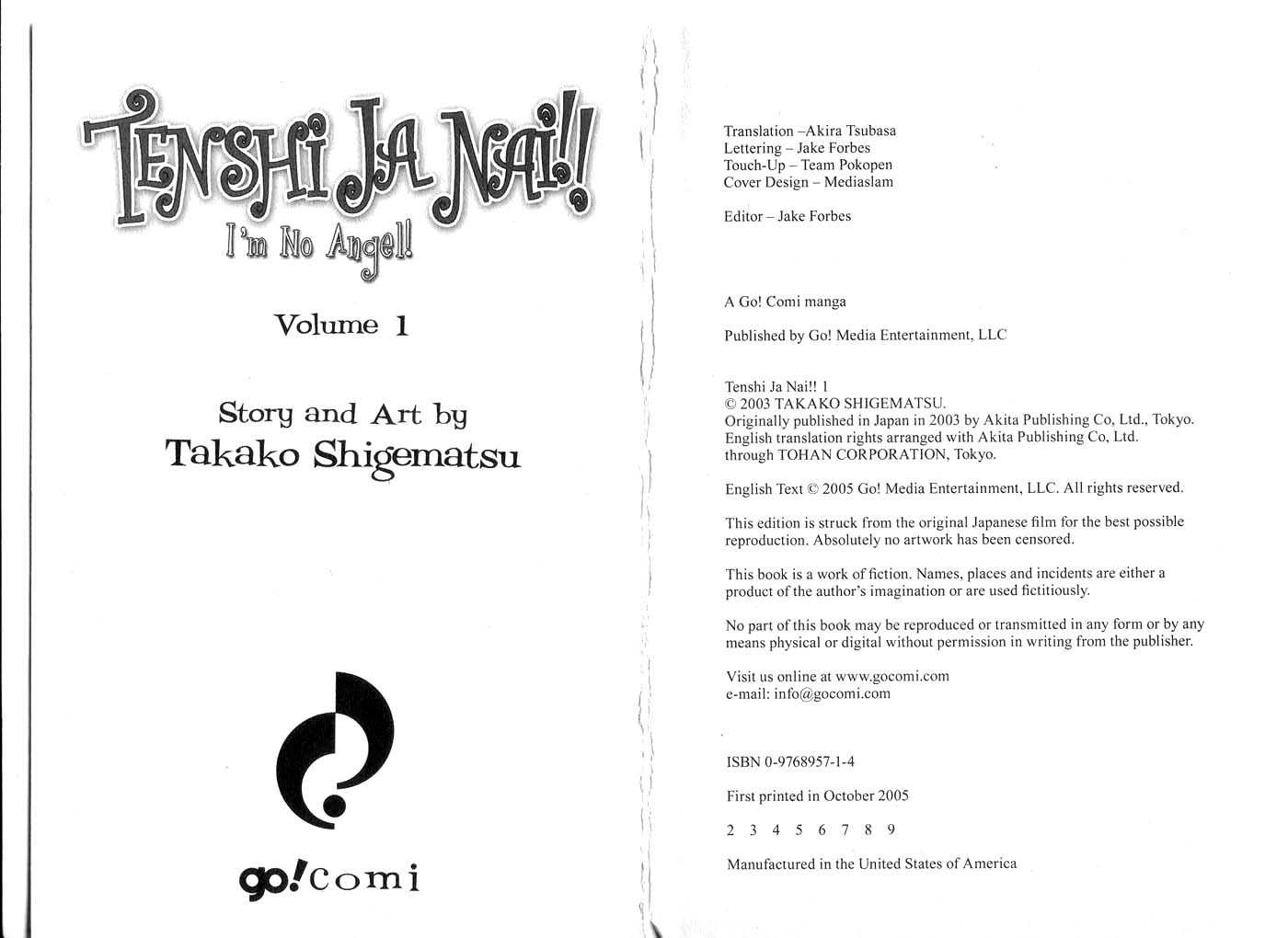Tenshi Ja Nai! 0.1 at MangaFox.me