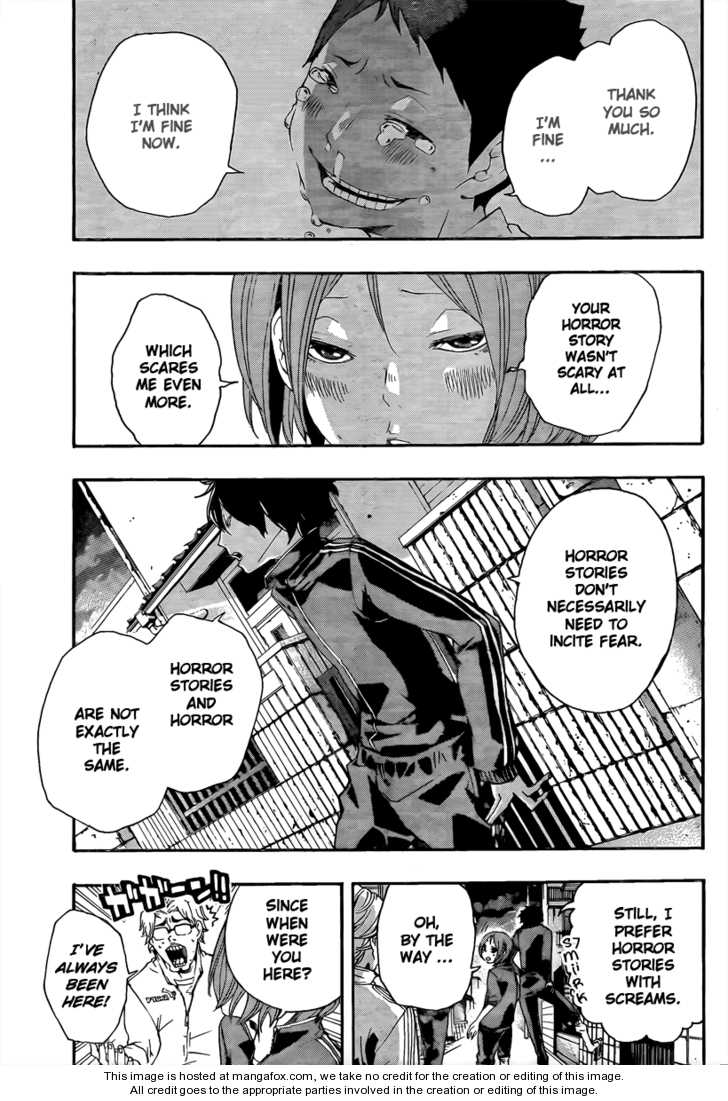 Kiben Gakuha, Yotsuya Senpai no Kaidan. 18: The Seven Wonders Plus One at MangaFox.me