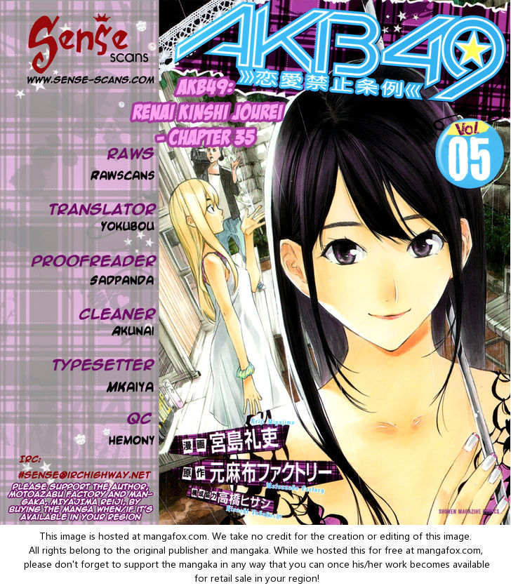 AKB49 - Renai Kinshi Jourei 35: Butterfly in a Chrysalis at MangaFox.me