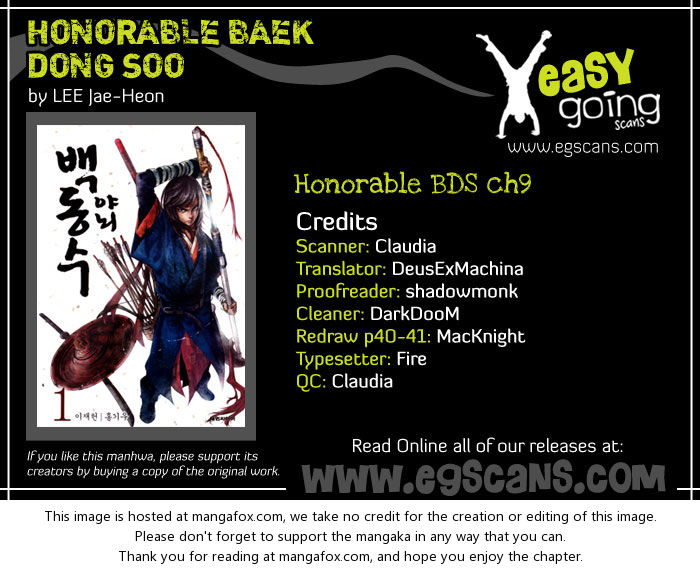 Honorable Baek Dong Soo 9: Baby Tiger at MangaFox.me