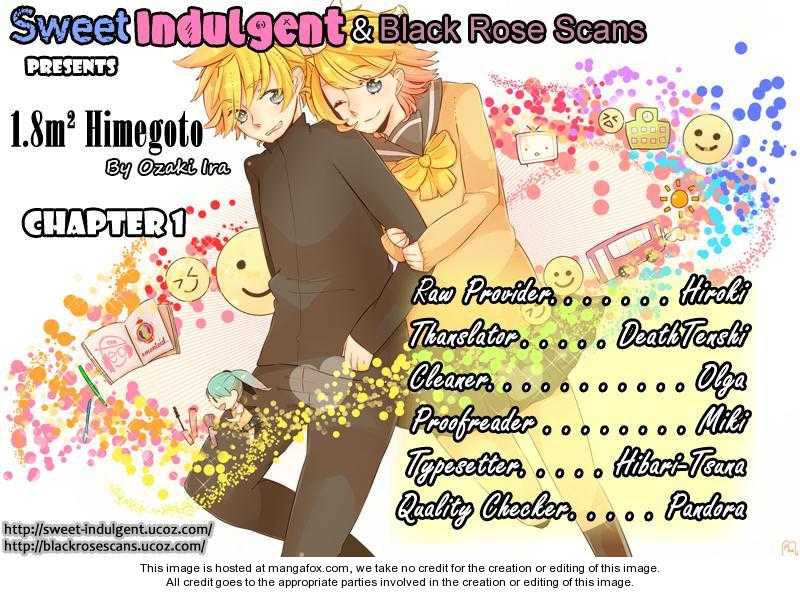1.8 Square Meter no Himegoto 1: 1.8mÂ² Secret Himegoto at MangaFox.me