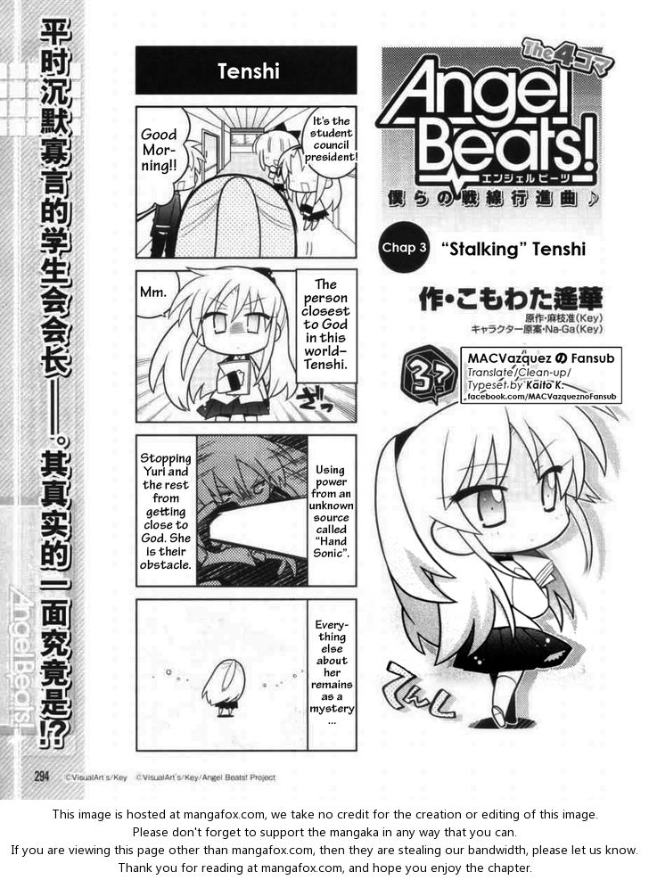 Angel Beats! the 4-Koma - Bokura no Sensen Koushinkyoku 3: "Stalking" Tenshi at MangaFox.me