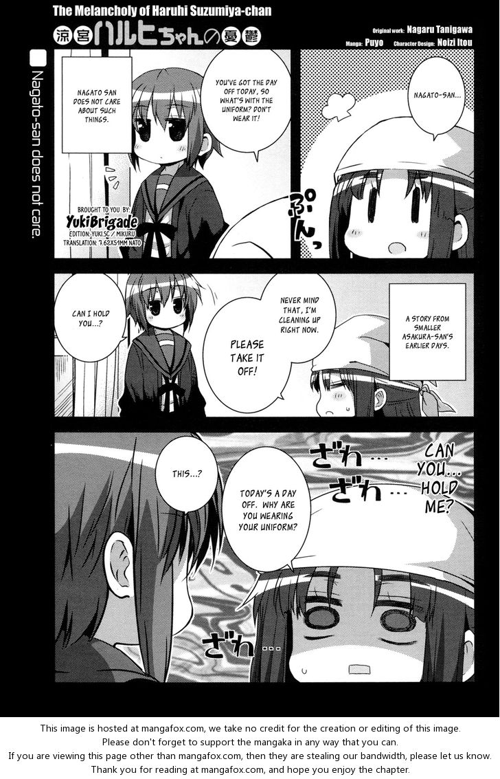 Suzumiya Haruhi-chan no Yuuutsu: Nano Shucchouban 2 at MangaFox.me