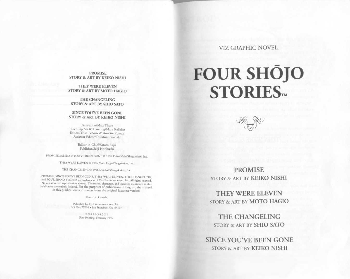 Four Shoujo Stories 1: Promise at MangaFox.me